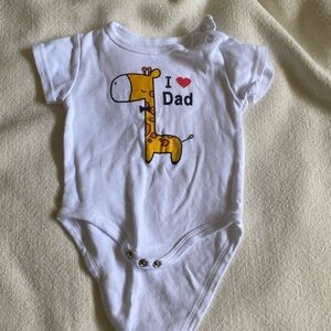 Kiddie zoom I love dad onesie 6M